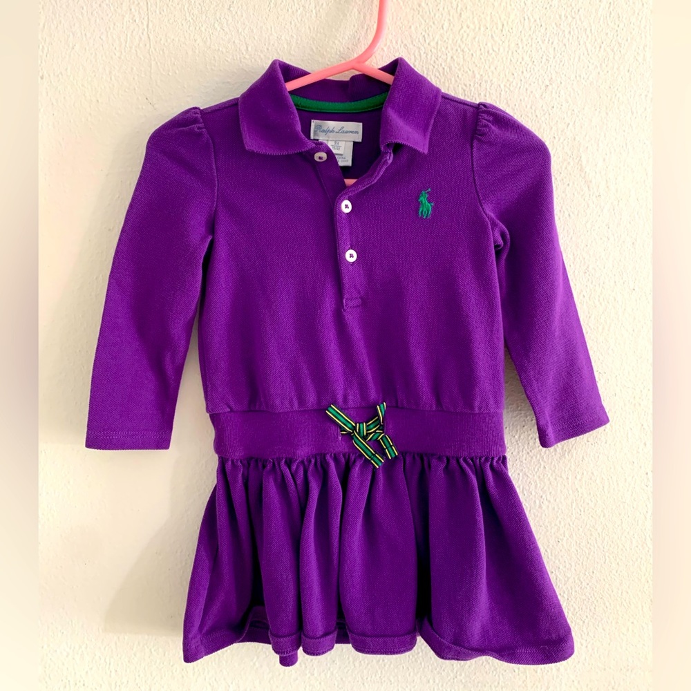 Beautiful deep purple Ralph Lauren dress size 9 month 75/48